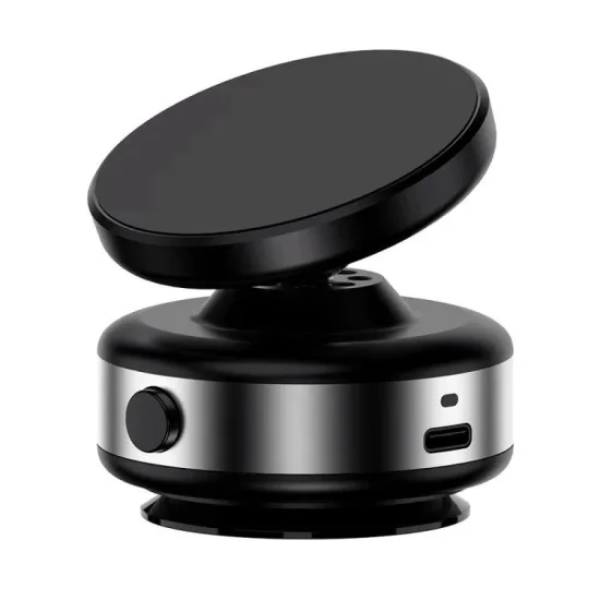 Automobile Magnetic Car Suction Phone Holder - Black